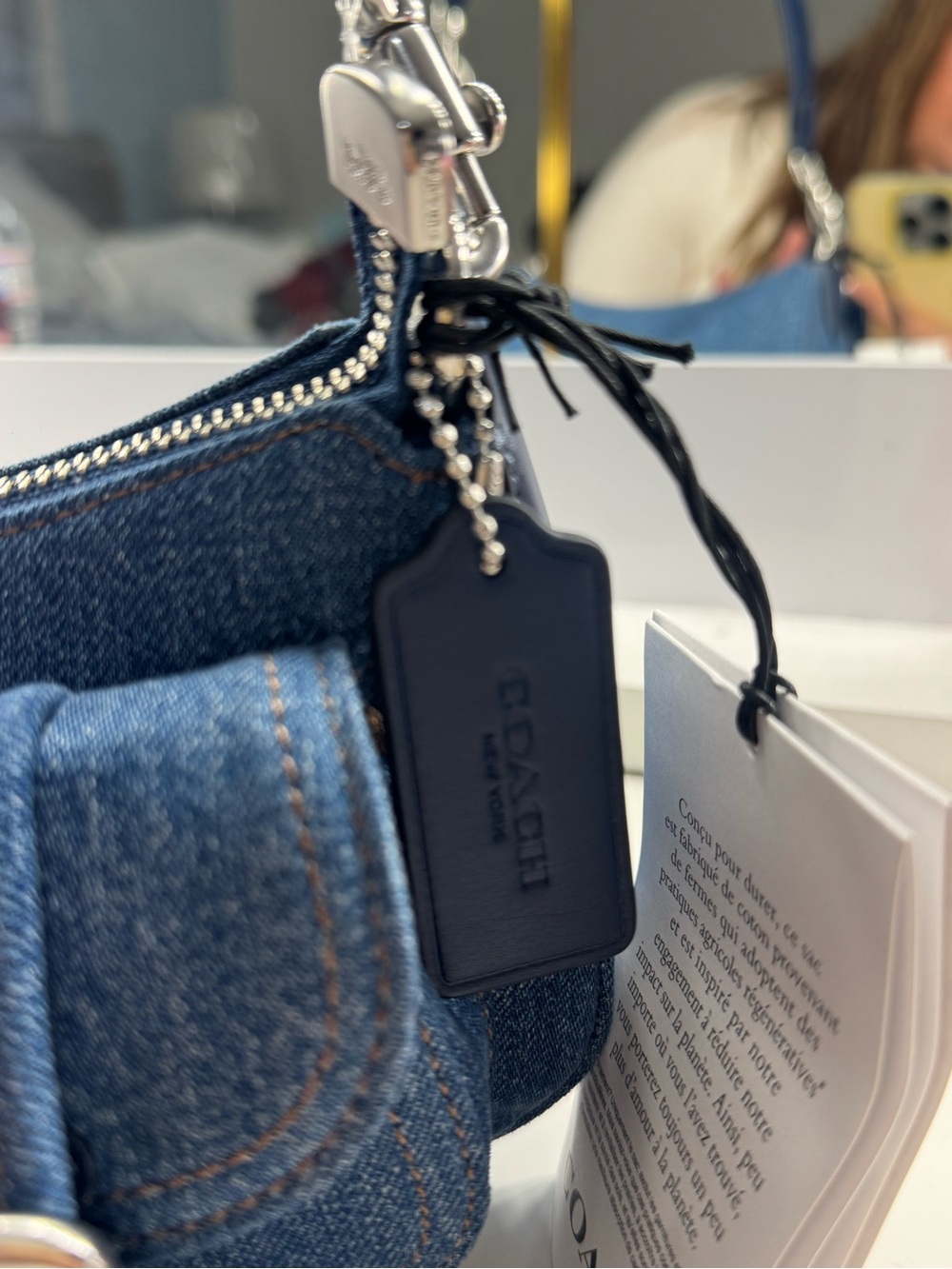 Coac Denim Ashton Shoulder Bag - Picture 2 of 5